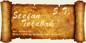 Stefan Telebak vizit kartica